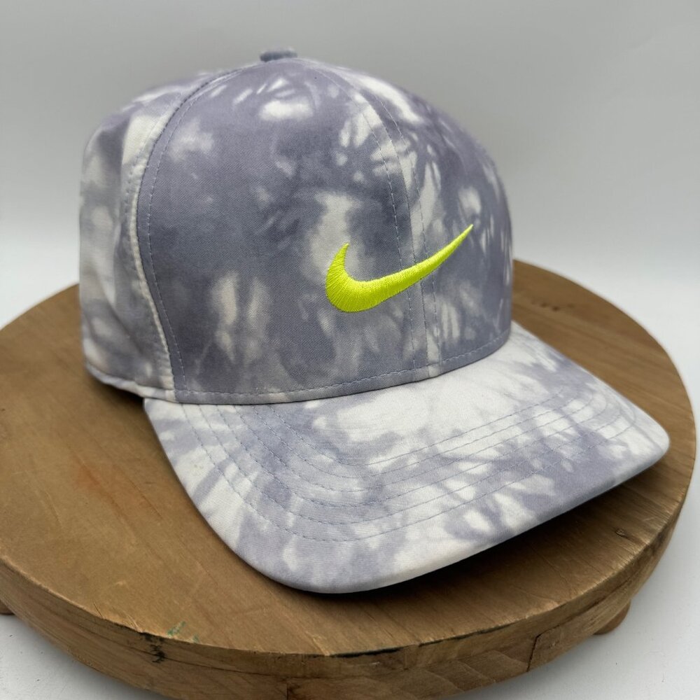 Nike Dri Fit Classic99 Mens Gray Tie Dye cap Championship Brooks Golf Hat Size L